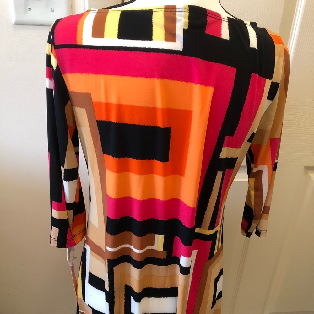 Multi Color Stretch Dress - Picture 2 of 4